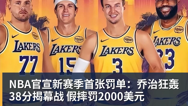 NBA官宣新赛季首张罚单：乔治狂轰38分揭幕战 假摔罚2000美元
