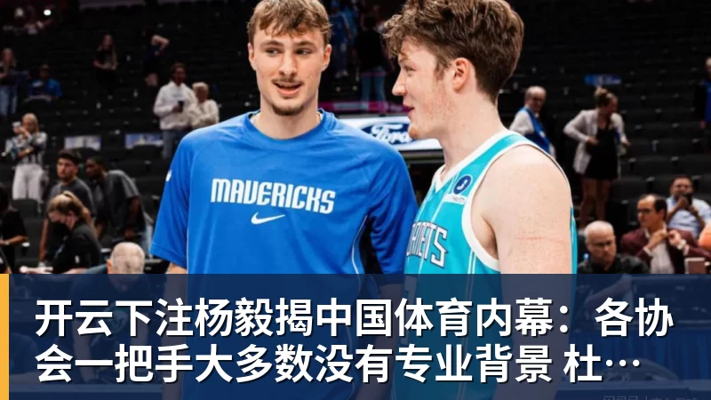 开云下注杨毅揭中国体育内幕:各协会一把手大多数没有专业背景 杜绝山头文化